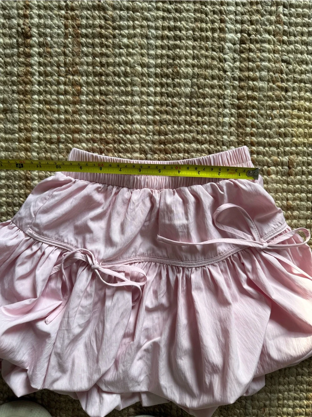 Free People Pink Bubble Hem Skort Size S Coquette Balletcore